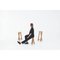 Small Pausa Oak Stool by Pierre-Emmanuel Vandeputte 3