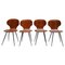 Teak Dining Chairs Carlo Ratti, Italy, 1950s, Set of 4 1