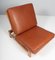 Leather Model 420 Armchair with Ottoman attributed to Hans J. Wegner for Getama, 1970s 2