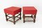 Louis XIII French Ottoman Stools, 1950s, Set of 2 4