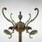 Mid-Century Italian Ornate Brass Coat Hanger, 1950s 3