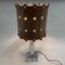 Brutalist Italian Leather & Chrome Table Lamp, 1960s 10