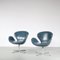 Swan Chairs by Arne Jacobsen for Fritz Hansen, Denmark, 1960s, Set of 2 3