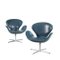 Chaises Swan par Arne Jacobsen pour Fritz Hansen, Danemark, 1960s, Set de 2 1