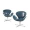 Swan Chairs by Arne Jacobsen for Fritz Hansen, Denmark, 1960s, Set of 2 1