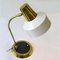 Lámpara de escritorio modernista de latón, años 50, Imagen 7