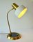 Lámpara de escritorio modernista de latón, años 50, Imagen 6