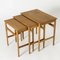 Tables Gigognes Vintage par Hans J. Wegner pour Andreas Tuck, 1960s, Set de 3 1