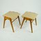 Mid-Century Austrian Beech Stacking Stools attributed to Roland Rainer, 1950s, Set of 2 8