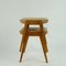 Mid-Century Austrian Beech Stacking Stools attributed to Roland Rainer, 1950s, Set of 2 9