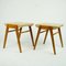 Mid-Century Austrian Beech Stacking Stools attributed to Roland Rainer, 1950s, Set of 2 7