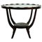 Mid-Century Italian Glass Circular Top Coffee Table attributed to Carlo Di Carli, 1950s, Image 1