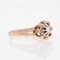 18 Karat French Diamond Rose Gold Solitaire Ring, 1960s 4