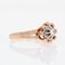 18 Karat French Diamond Rose Gold Solitaire Ring, 1960s, Image 4