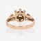 18 Karat French Diamond Rose Gold Solitaire Ring, 1960s, Image 3