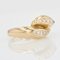 18 Karat Moderner Ring aus Gelbgold und Diamanten 9