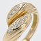 18 Karat Moderner Ring aus Gelbgold und Diamanten 8