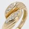 Bague 18 Carat Moderne en Or et Diamants Jaunes 8