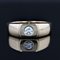 18 Karat Modern French Yellow Gold and Diamond Signet Ring 3