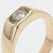 18 Karat Modern French Yellow Gold and Diamond Signet Ring, Image 8