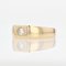 18 Karat Modern French Yellow Gold and Diamond Signet Ring, Image 7