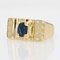 Französischer Ring aus 18 Karat Gelbem Saphir und Gold mit Diamanten, 1960er 6