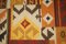 Tappeto grande Kilim intrecciato a mano con motivo floreale, anni '40, Immagine 16