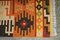 Tappeto grande Kilim intrecciato a mano con motivo floreale, anni '40, Immagine 6