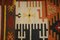Tappeto grande Kilim intrecciato a mano con motivo floreale, anni '40, Immagine 18