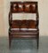 Metamorphic Leather Library Armchair Steps attributed to Gillows, 1810s, Image 3