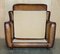 Love Seat Armchairs in Hand Dyed Cigar Brown Leather by Baxter Berger, Set of 2, Image 17