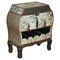 Vintage Chinese Side Table Cabinet with Bottle & Glass Storage, Image 1