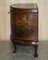 Antique Painted Demi Lune Sideboard in Leather with Claw & Ball Feet 15