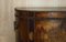 Antique Painted Demi Lune Sideboard in Leather with Claw & Ball Feet 4