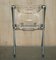 Metal & Lucite Folding Desk Chair with Swing Back, Image 15