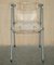 Metal & Lucite Folding Desk Chair with Swing Back 2