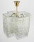 Large Murano Ice Glass Chandelier attributed to Kalmar, Austria, 1960s, Image 4
