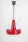 Red Glass Pendant Light attributed to Peill Putzler, Germany, 1970s, Image 2