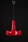 Red Glass Pendant Light attributed to Peill Putzler, Germany, 1970s, Image 11