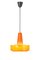 Orange Glass Pendant Light attributed to Peill Putzler, Germany, 1970s, Image 6