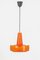 Orange Glass Pendant Light attributed to Peill Putzler, Germany, 1970s, Image 11