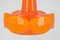 Orange Glass Pendant Light attributed to Peill Putzler, Germany, 1970s, Image 4