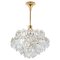 Brass and Crystal Glass Chandelier attributed to Kinkeldey, Germany, 1970s, Image 1