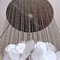 Modern Italian Aluminum Glass Fun Chandelier attributed to Verner Panton for Luber, 1960s 7