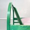 Modern French Pink Leather and Green Wood Argos Armchairs attributed to Baumann, 1970s, Set of 4, Image 12