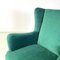 Mid-Century Italian Forest Green Armchairs, 1950s, Set of 2 7