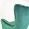Mid-Century Italian Forest Green Armchairs, 1950s, Set of 2 9
