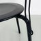Moderner italienischer Ibisco Stuhl aus schwarzem Metall von Raimondi für Molteni & Consonni, 1980er 12