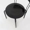 Moderner italienischer Ibisco Stuhl aus schwarzem Metall von Raimondi für Molteni & Consonni, 1980er 9