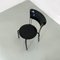 Moderner italienischer Ibisco Stuhl aus schwarzem Metall von Raimondi für Molteni & Consonni, 1980er 6